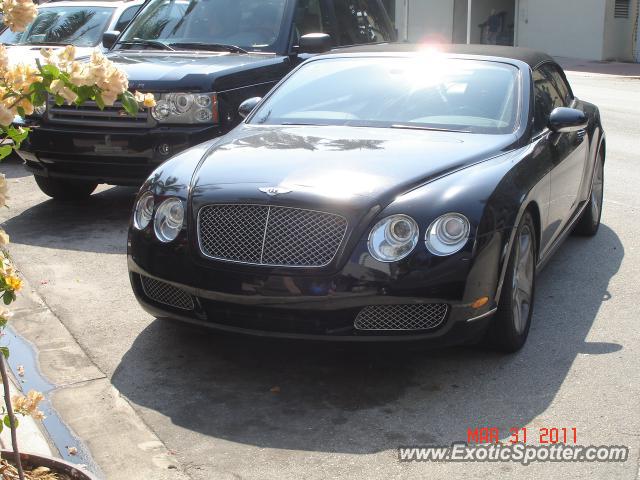 Bentley Continental spotted in Miami, Florida