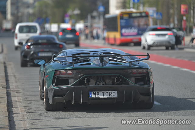 Lamborghini Aventador spotted in Warsaw, Poland