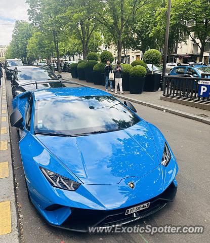 Lamborghini Aventador spotted in Paris, France