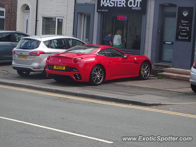 Ferrari California spotted in Monton, United Kingdom