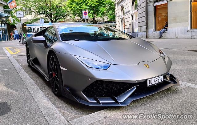 Lamborghini Huracan spotted in Zürich, Switzerland