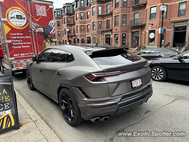 Lamborghini Urus spotted in Boston, Massachusetts