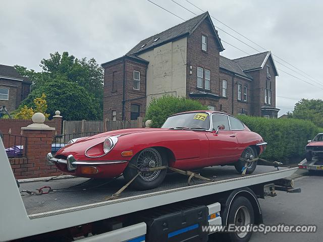 Jaguar E-Type spotted in Liverpool, United Kingdom