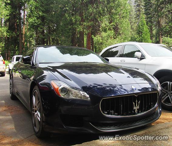 Maserati Quattroporte spotted in Yosemite, California