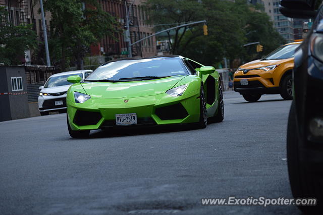 Lamborghini Aventador spotted in New York, New York