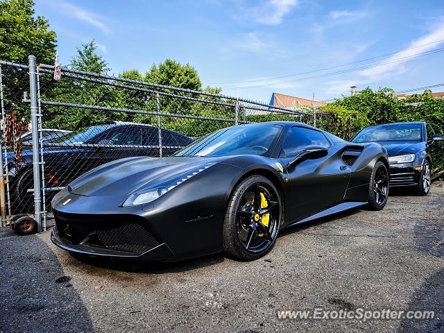 Ferrari 488 GTB spotted in Springfield, New Jersey