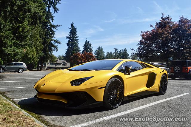 Lamborghini Aventador spotted in Kenmore, Washington