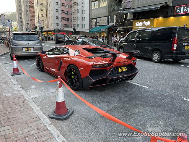 Lamborghini Aventador spotted in Hong Kong, China