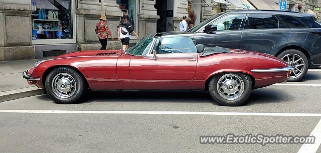 Jaguar E-Type spotted in Zürich, Switzerland