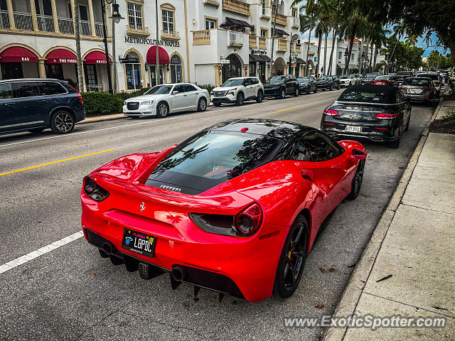 Ferrari 488 GTB spotted in Naples, Florida