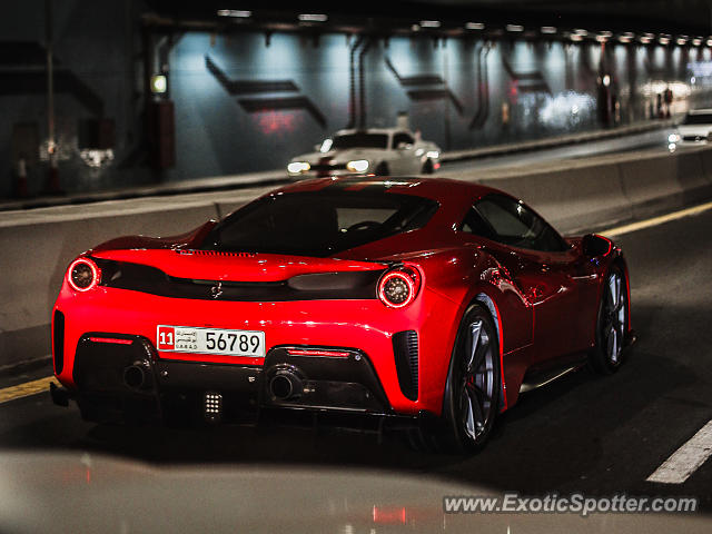 Ferrari 488 GTB spotted in Dubai, United Arab Emirates