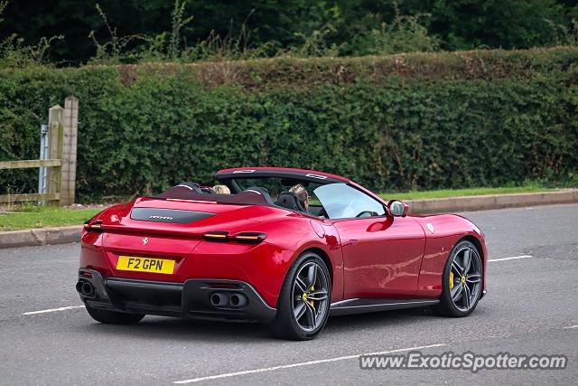 Ferrari Roma spotted in Derbyshire, United Kingdom