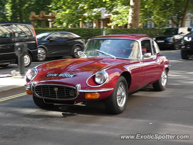 Jaguar E-Type spotted in London, United Kingdom