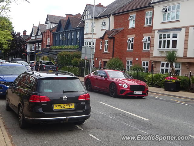 Bentley Continental spotted in Alderley Edge, United Kingdom