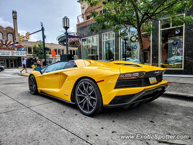 Lamborghini Aventador spotted in Birmingham, Michigan