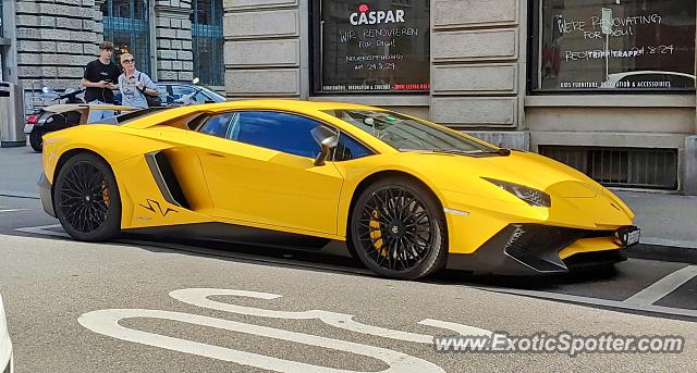 Lamborghini Aventador spotted in Zürich, Switzerland