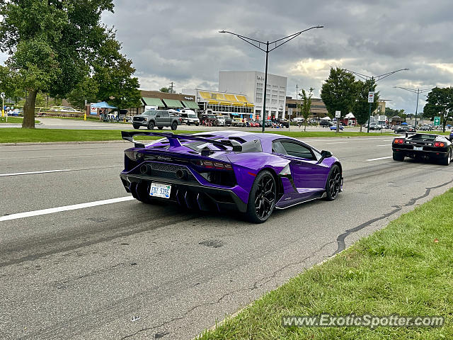 Lamborghini Aventador spotted in Birmingham, Michigan