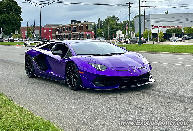 Lamborghini Aventador spotted in Birmingham, Michigan