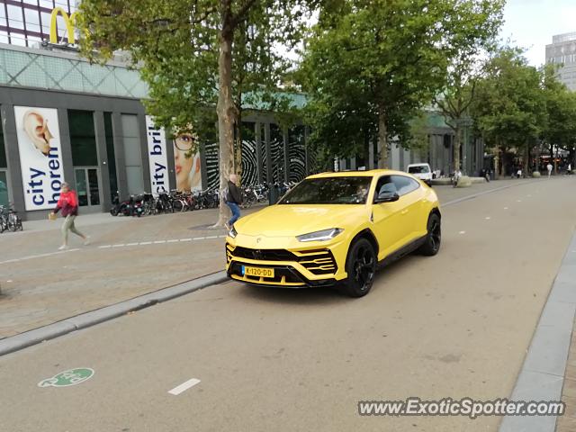 Lamborghini Urus spotted in Rotterdam, Netherlands