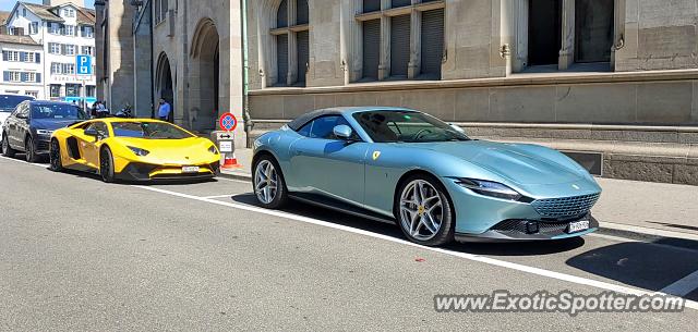 Ferrari Roma spotted in Zurich, Switzerland