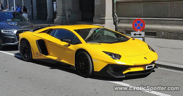 Lamborghini Aventador spotted in Zurich, Switzerland