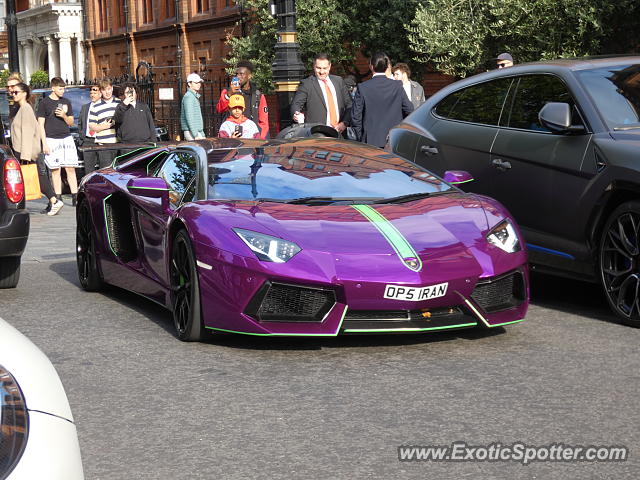 Lamborghini Aventador spotted in London, United Kingdom