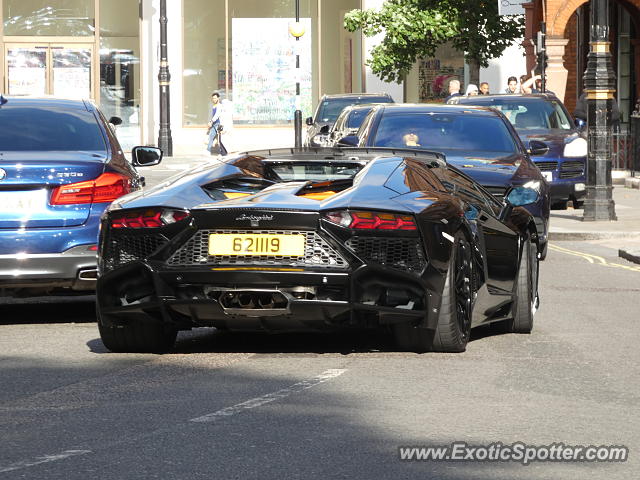 Lamborghini Aventador spotted in London, United Kingdom