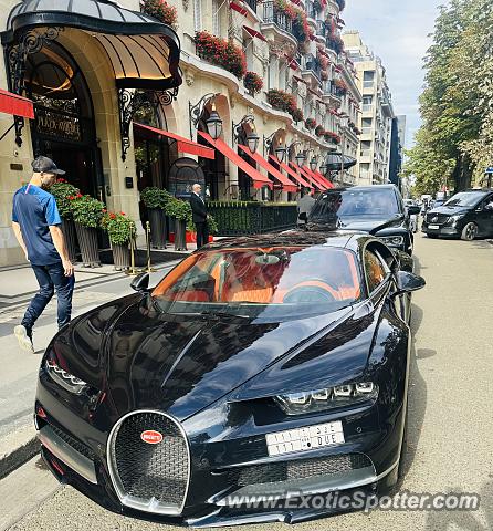 Bugatti Chiron spotted in Paris, France