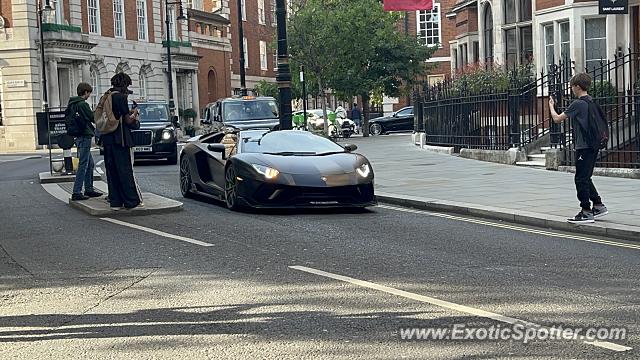 Lamborghini Aventador spotted in London, United Kingdom