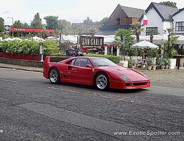 Ferrari F40 spotted in Alderley Edge, United Kingdom