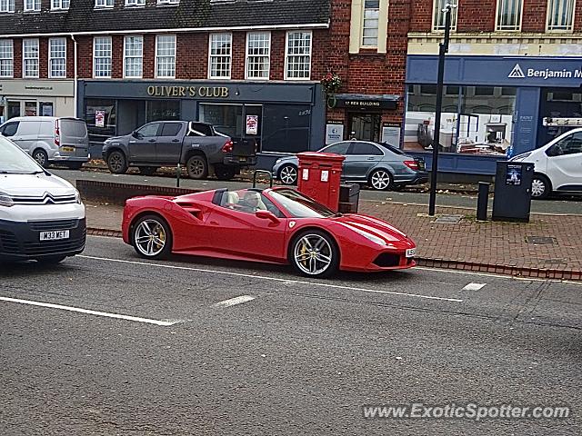 Ferrari 488 GTB spotted in Wilmslow, United Kingdom