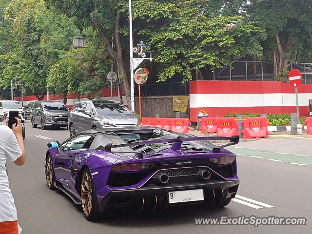 Lamborghini Aventador spotted in Jakarta, Indonesia