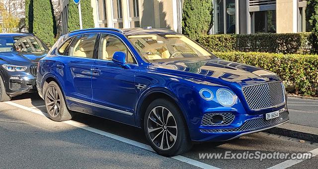 Bentley Bentayga spotted in Zürich, Switzerland