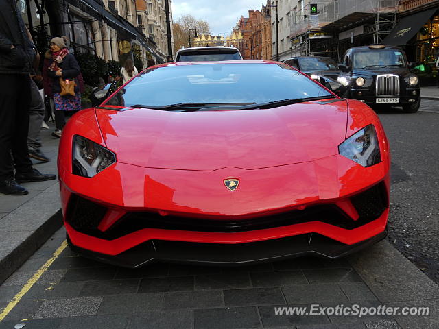 Lamborghini Aventador spotted in London, United Kingdom