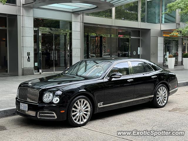 Bentley Mulsanne spotted in Washington DC, United States