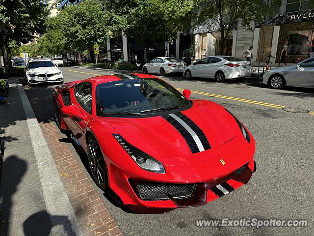 Ferrari 488 GTB spotted in Washington DC, United States