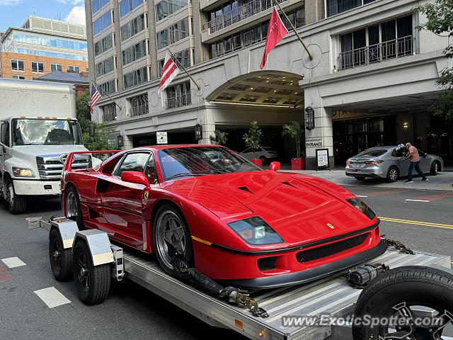 Ferrari F40 spotted in Washington DC, United States