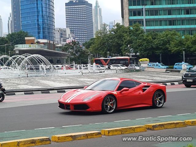 Ferrari 488 GTB spotted in Jakarta, Indonesia