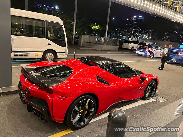 Ferrari SF90 Stradale spotted in CBD, Singapore