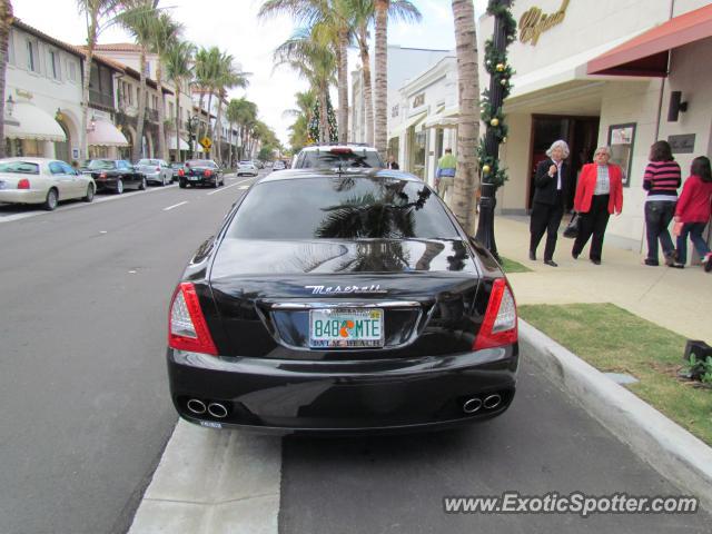 Maserati Quattroporte spotted in Palm Beach, Florida