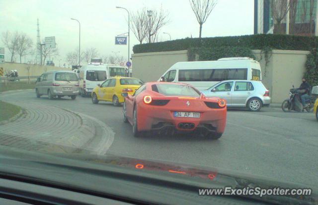 Ferrari 458 Italia spotted in Istanbul, Turkey