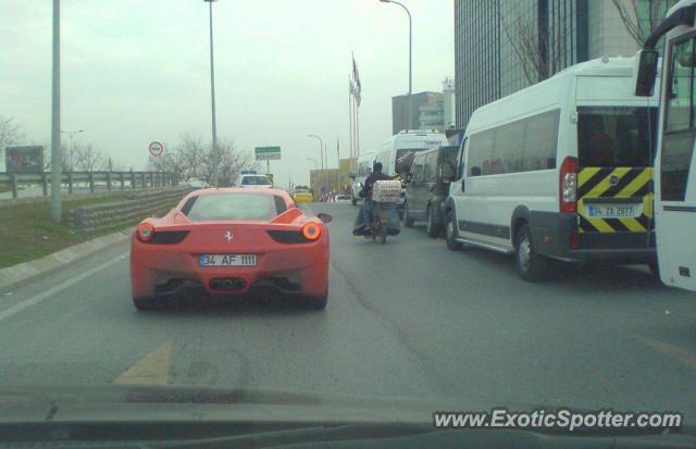 Ferrari 458 Italia spotted in Istanbul, Turkey