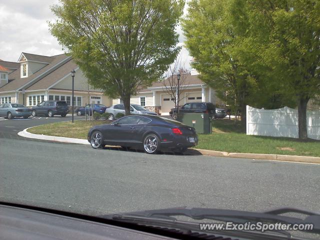 Bentley Continental spotted in Forest Hill, Maryland