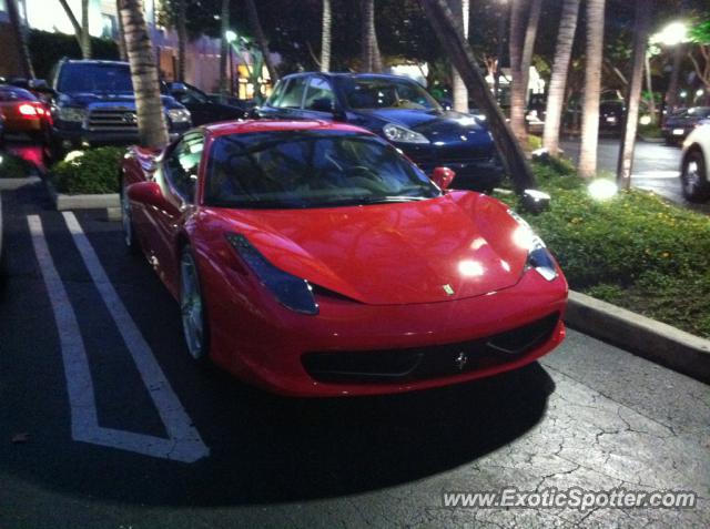 Ferrari 458 Italia spotted in Miami, Florida