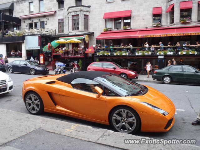 Lamborghini Gallardo spotted in Montreal, Canada