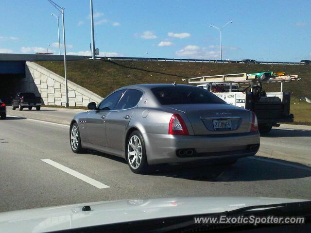 Maserati Quattroporte spotted in Davi, Florida