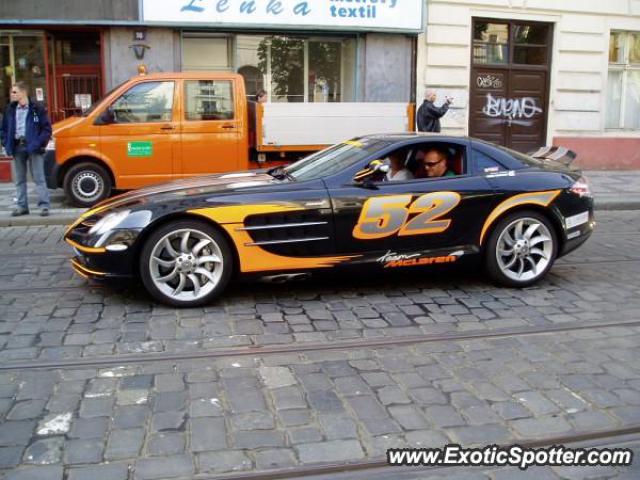 Mercedes SLR spotted in Prague, Czech Republic