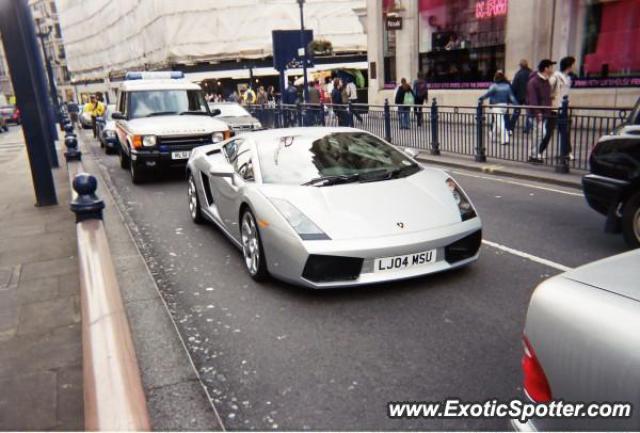 Lamborghini Gallardo spotted in London, United Kingdom