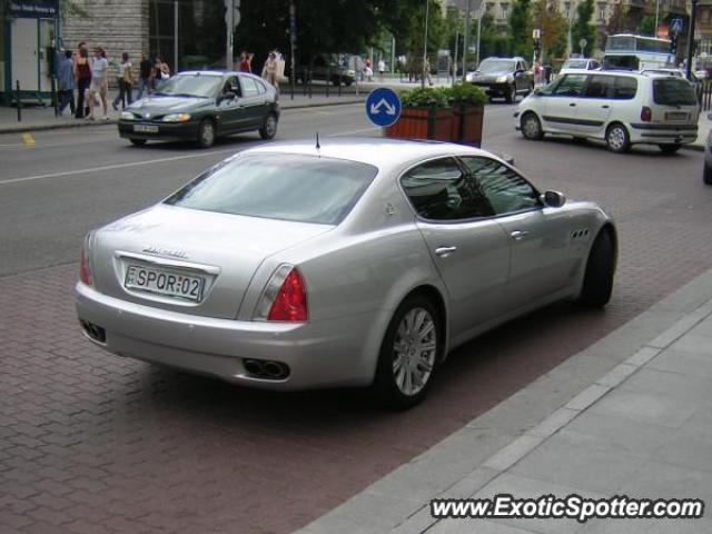 Maserati Quattroporte spotted in Budapest, Hungary