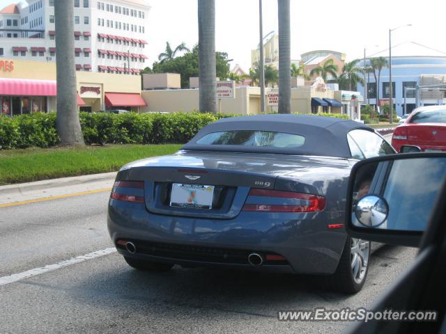 Aston Martin DB9 spotted in Coral Gables, Florida